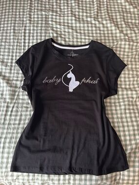 Baby Phat Black Tee with Silver Logo